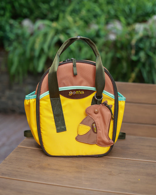 The goma kids backpack in Sunny Yellow